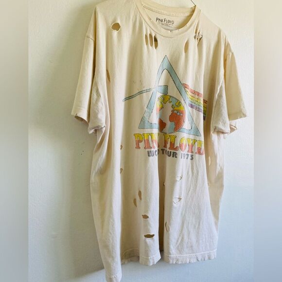 Pink Floyd Cream Graphic Ripped Tee Size Large Band tee - Picture 3 of 8